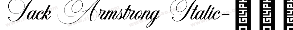 Jack Armstrong Italic字体转换